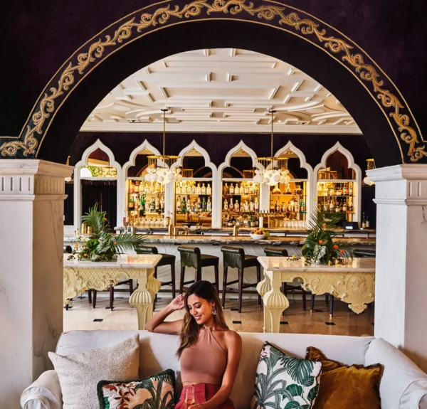 Lifestyle photo of person sitting on couch