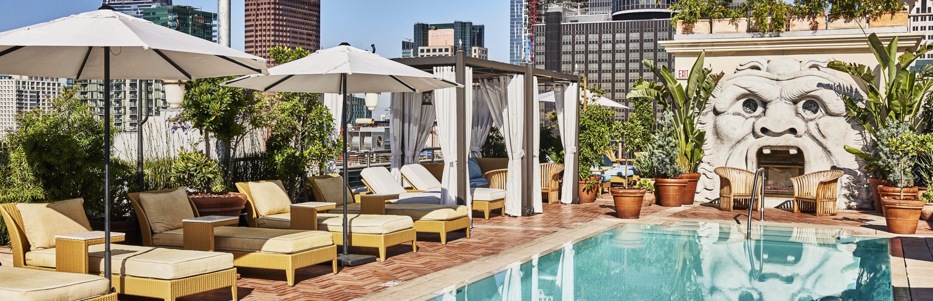 Outdoor rooftop pool