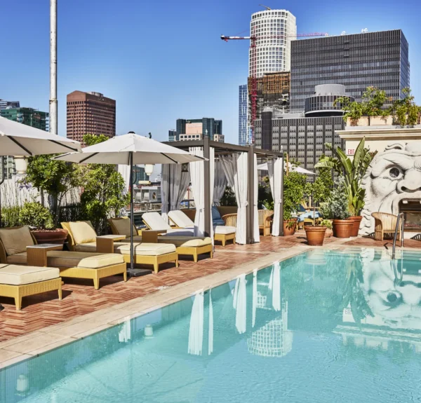 Outdoor rooftop pool