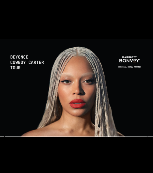 A promotional portrait of Beyonc茅 for the Cowboy Carter Tour, a highlight on the Los Angeles event calendar.