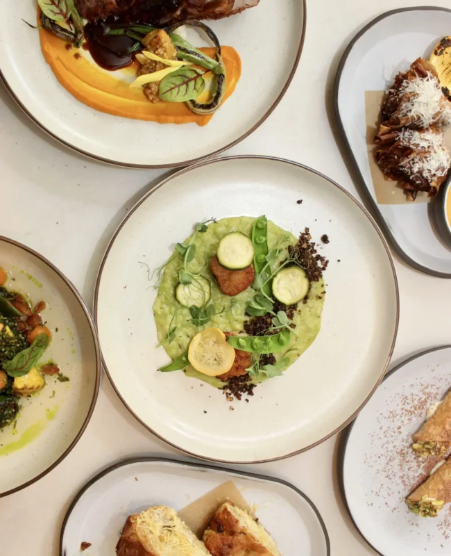 Variety of dishes from Per L'Ora's Dine LA Summer menu