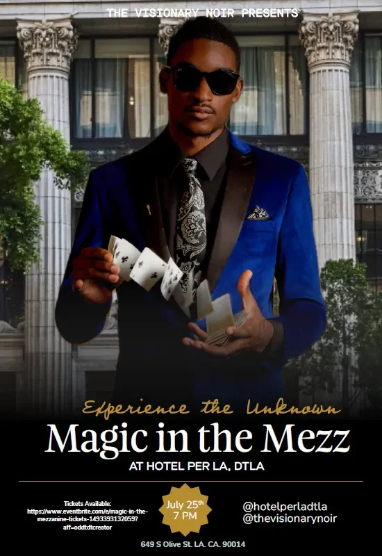Magic in the Mezz event at Hotel Per La on Friday, July 25, 2025 at 7pm